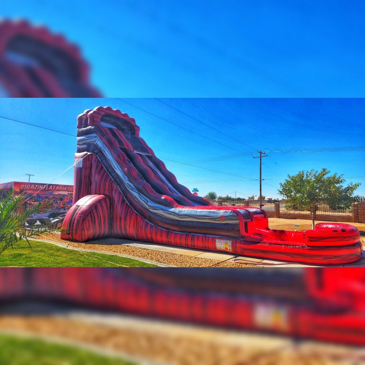 22' Volcano Water Slide 40' L 21' W 22' H - Big AZ Inflatables - High ...
